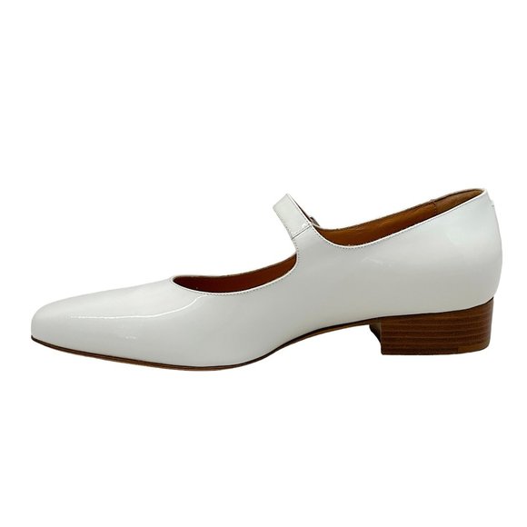 Maison Margiela White Patent Leather Low Heeled Mary Janes - Picture 3 of 10